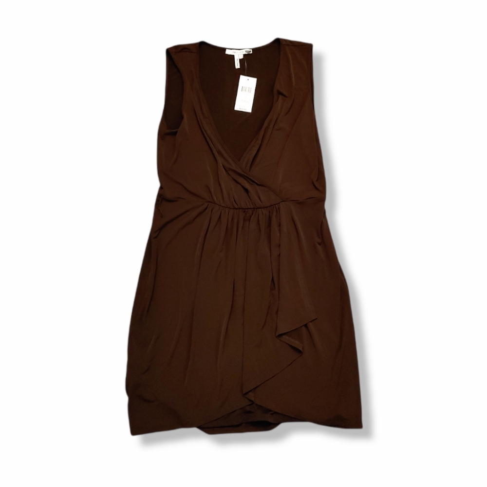 Max & Cleo WMNS Espresso Layered Dress NWT